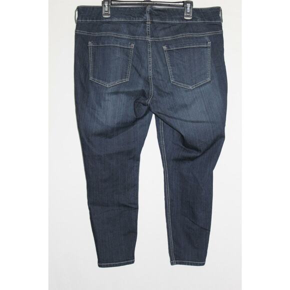 Torrid Stiletto Jegging Zipper Ankle Jeans Blue Dark Wash Plus Size 18 HW9955 - Picture 8 of 10